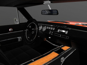 dodge charger rt se 1969 general lee special edition 3D Модель