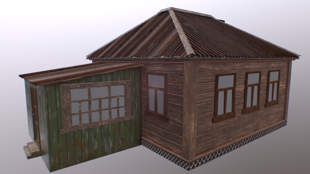 house 3D 模型 .c4d .max .obj .3ds .fbx .stl .blend 