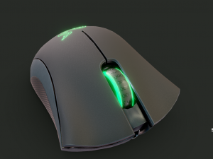 mouse razer deathadder essential 3Dモデル