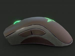 mouse razer deathadder essential 3Dモデル