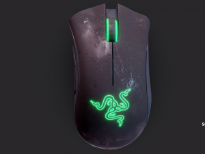 mouse razer deathadder essential 3Dモデル