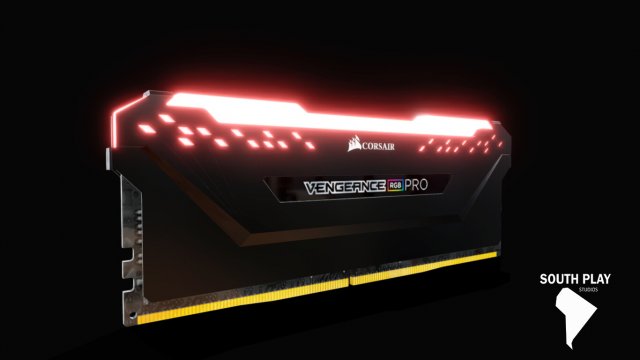 corsair vengeance rgb pro 3D Model .c4d .max .obj .3ds .fbx .stl .blend 