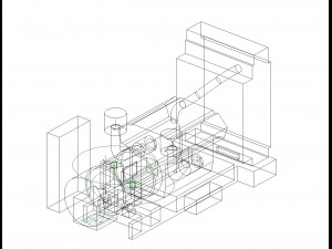 diesel generator Model 3D