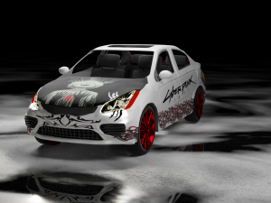kia k2 sedan rio 2017 3D Модель