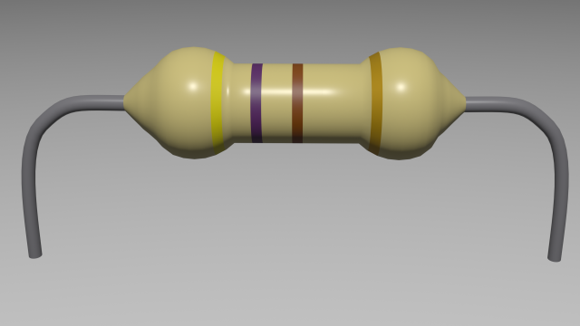 resistor470 Model 3D .c4d .max .obj .3ds .fbx .stl .blend 