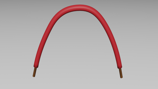 cable extra rojo Modelo 3D .c4d .max .obj .3ds .fbx .stl .blend 