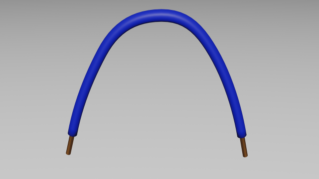 cable extra azul 3D Model .c4d .max .obj .3ds .fbx .stl .blend 