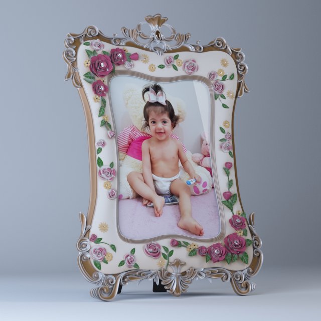 classic photo frame 3D 모델 .c4d .max .obj .3ds .fbx .stl .blend 