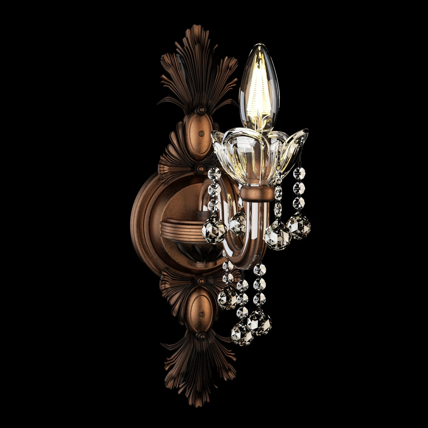 wall light 3D Model .c4d .max .obj .3ds .fbx .stl .blend