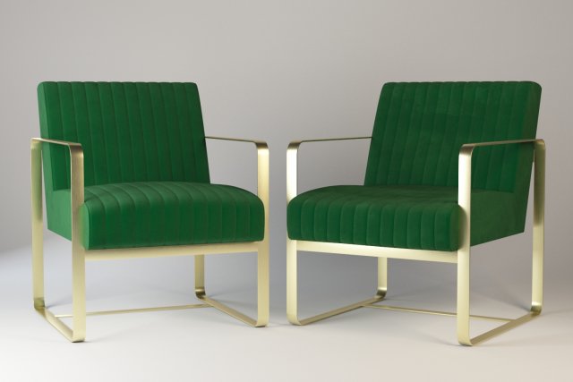 armchair 3D 模型 .c4d .max .obj .3ds .fbx .stl .blend 