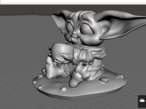 baby yoda fan art 3Dプリントモデル
