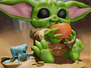 baby yoda fan art 3D Print Model