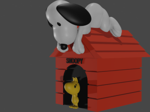 charlie brown and snoopy box fan art 3Dプリントモデル
