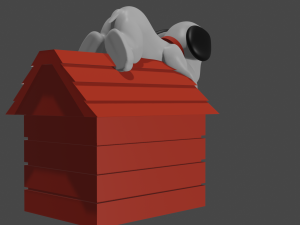 charlie brown and snoopy box fan art 3Dプリントモデル