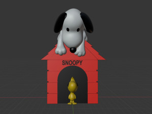 charlie brown and snoopy box fan art 3Dプリントモデル