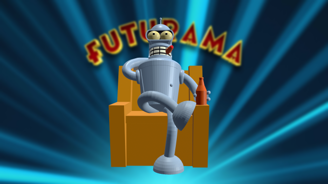 futurama bender bending rodriguez box fan art 3D Принт Модель .c4d .max .obj .3ds .fbx .stl .blend
