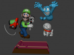 luigis mansion 3 fan art Modelo de Impressão 3D