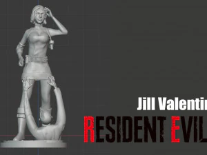 jill valentine resident evil 3 fan art 3D Print Model