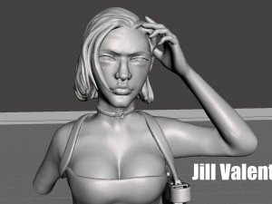 jill valentine resident evil 3 fan art 3D Print Model