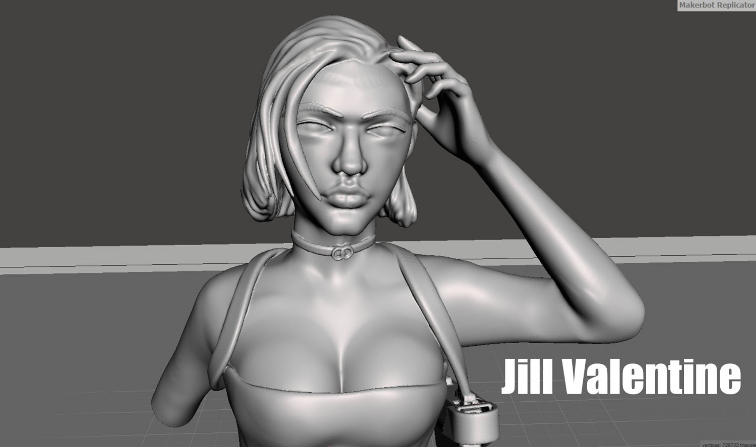 jill valentine re3 3D Model in Woman 3DExport