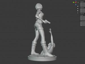 jill valentine resident evil 3 fan art 3D 프린트 모델