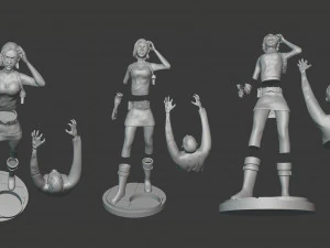jill valentine resident evil 3 fan art 3D Print Model