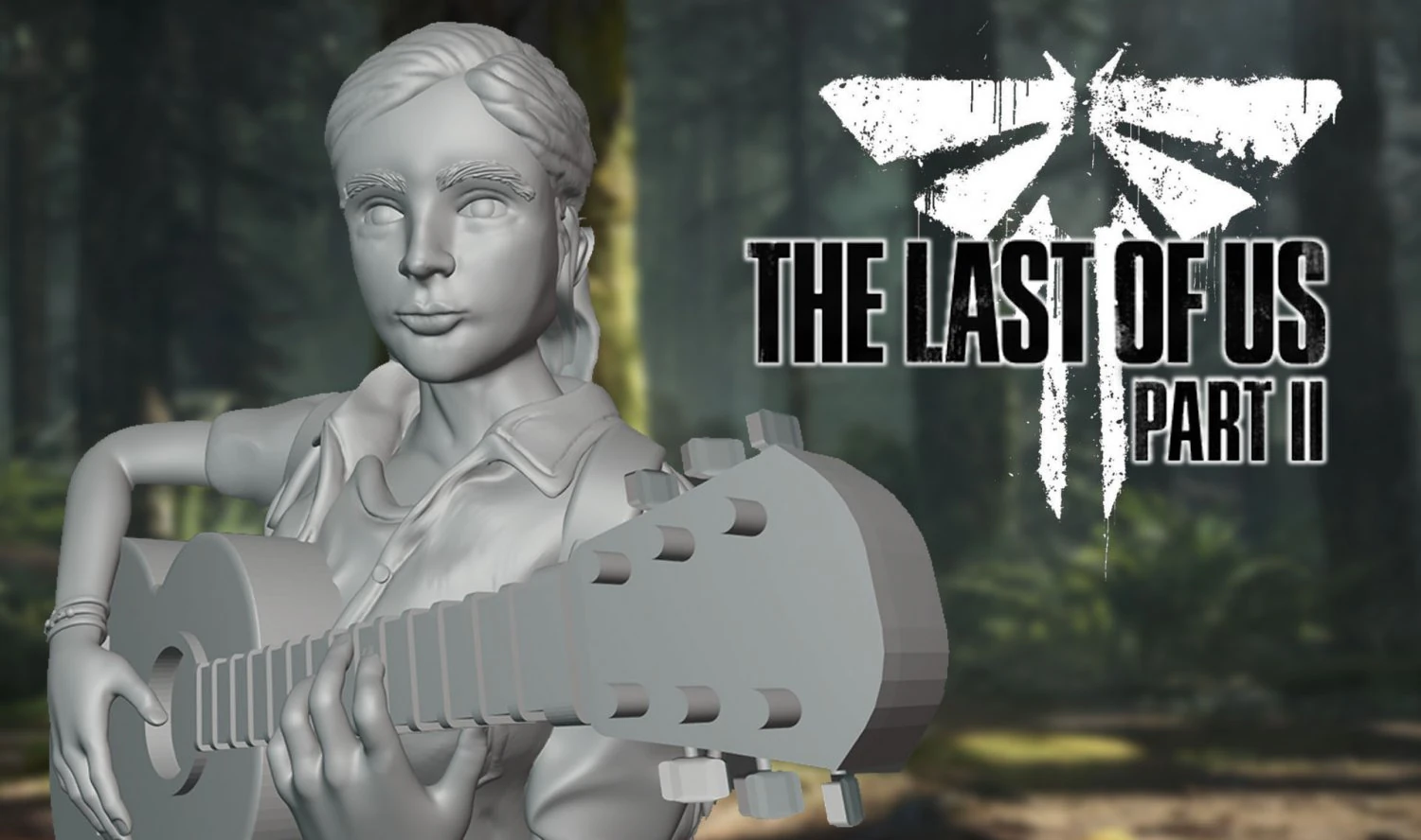 the last of us ii ellie fan art 3D Print Model .c4d .max .obj .3ds .fbx .stl .blend 