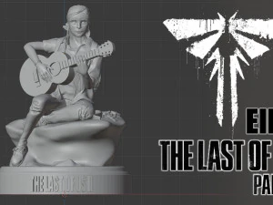 the last of us ii ellie fan art 3D Print Model