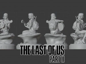 the last of us ii ellie fan art 3D Print Model