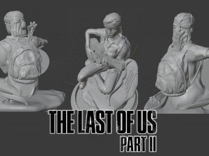 the last of us ii ellie fan art 3D Print Model
