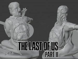 the last of us ii ellie fan art 3D Print Model