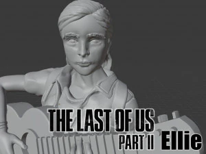 the last of us ii ellie fan art 3D Print Model