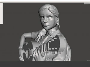 the last of us ii ellie fan art 3D Print Model