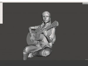 the last of us ii ellie fan art 3D Print Model