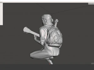 the last of us ii ellie fan art 3D Print Model