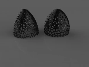 Voronoi-Lampe 3D-Druckmodell 3D Druckmodell