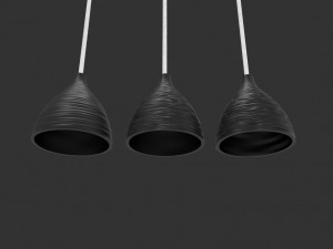 three living room lamp 3d print model 3D Print Model