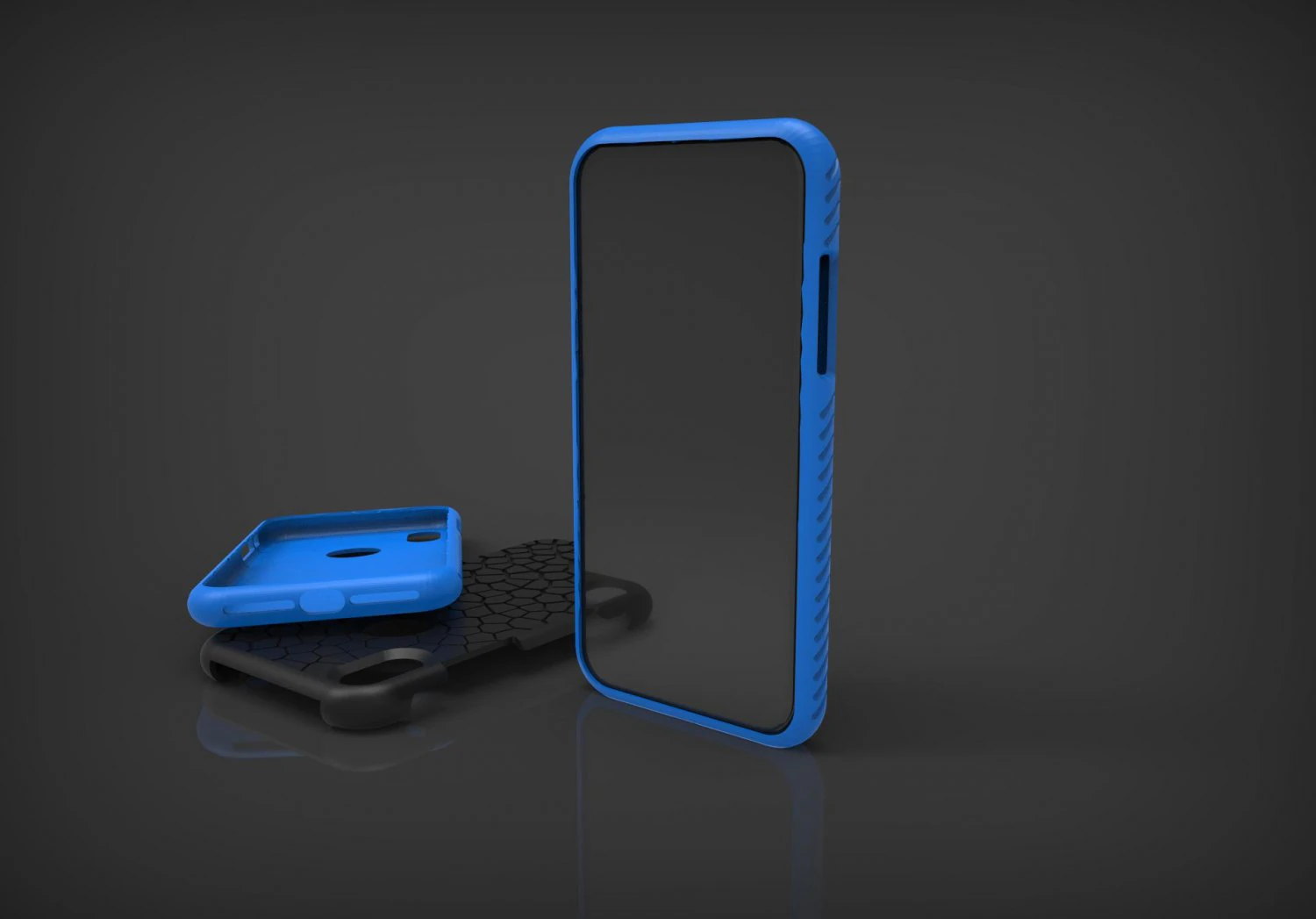 cover iphone xr basic and voronio pattern 3d 3D Print Model .c4d .max .obj .3ds .fbx .stl .blend 