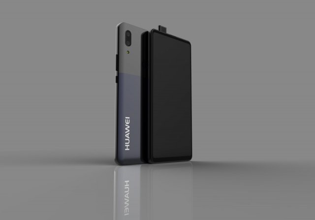 huawei p-smart z whit hidden camera 3D Модель .c4d .max .obj .3ds .fbx .stl .blend 