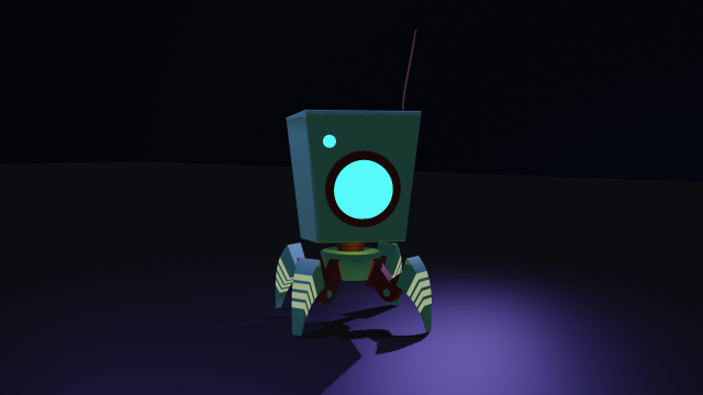 little robot for print or game Modelo de Impressão 3D .c4d .max .obj .3ds .fbx .stl .blend 