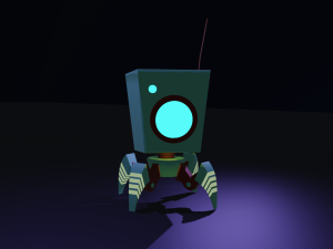 little robot for print or game 3D Print Model