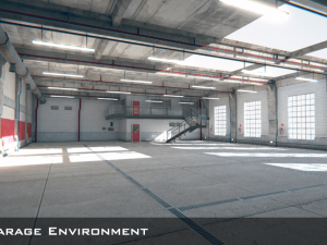 pbr garage environment 3D Model