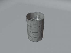 barrel hose fire-pump Modèle 3D
