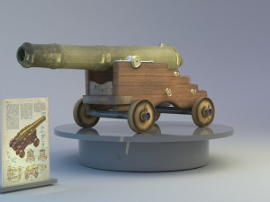 war cannon 3Dモデル
