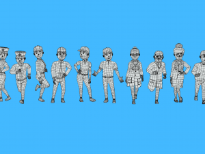 HYPER CASUAL CHARACTERS 3 - ACTIVITIES Modèle 3D