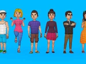 PERSONAGENS HIPER CASUAIS VOL 4 Modelo 3D