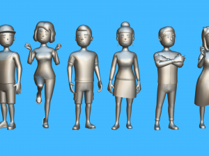 HYPER CASUAL CHARACTERS VOL 4 3D Модель