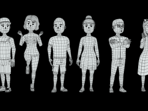 HYPER CASUAL CHARACTERS VOL 4 3D Модель