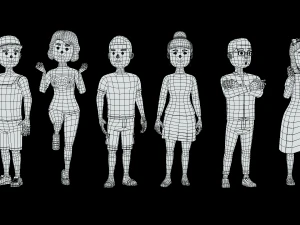 PERSONAGENS HIPER CASUAIS VOL 4 Modelo 3D