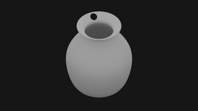 vase on a keychain 3D 模型 .c4d .max .obj .3ds .fbx .stl .blend 